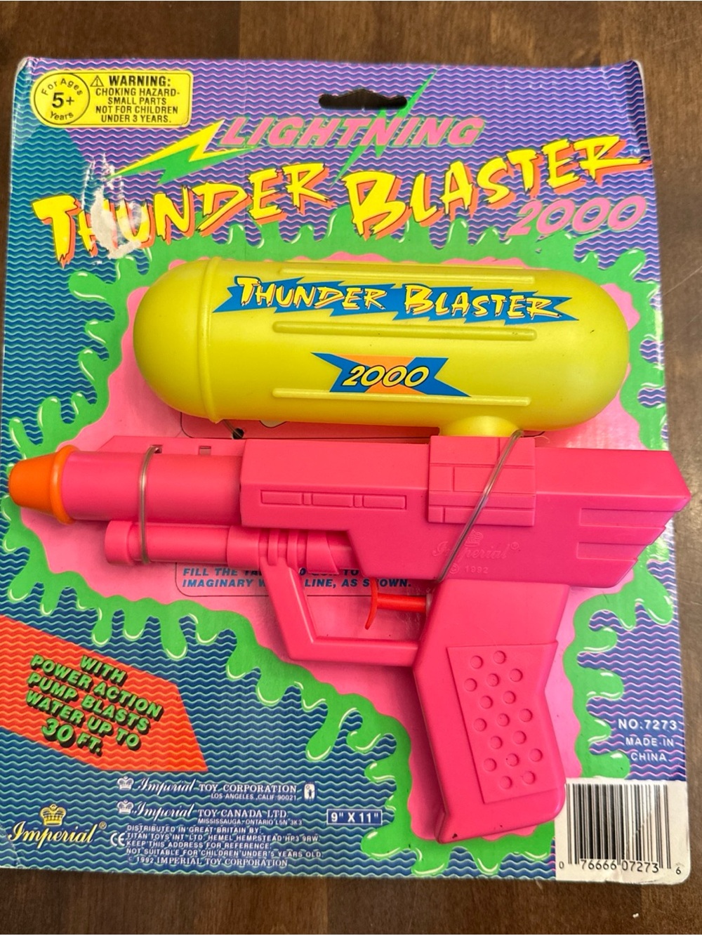Vintage 1992 lightning water thunder blaster 2000 soaker Imperial NEW